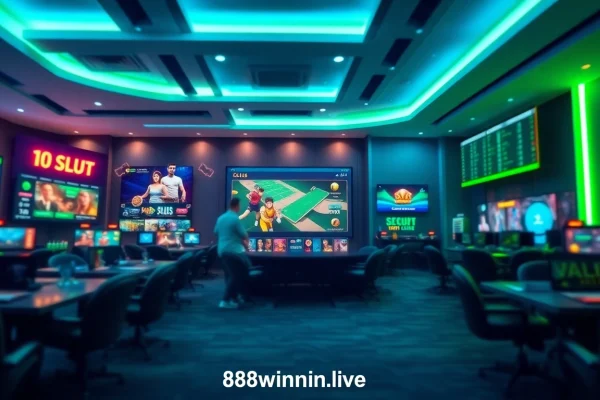 Interactive online gambling interface representing 98winwin.live with user-friendly design and vibrant elements.