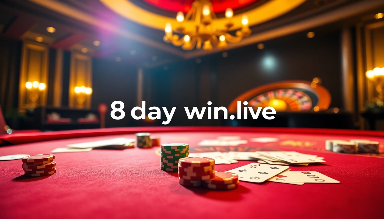 Experience high-stakes excitement at 8daywin.live with vibrant casino visuals and immersive gameplay.