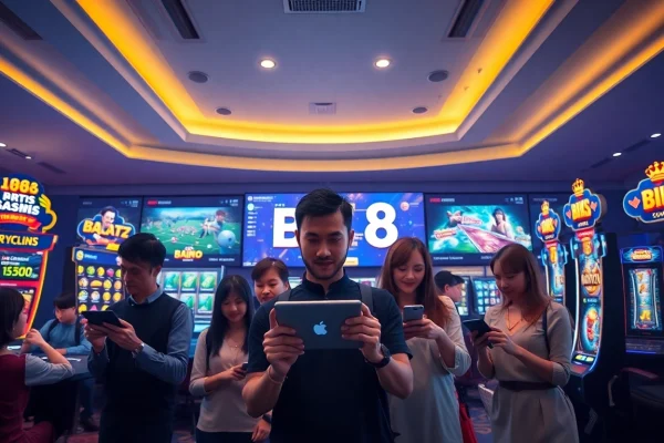 Dynamic representation of bk860s.com showcasing players enjoying online gaming in a vibrant atmosphere.