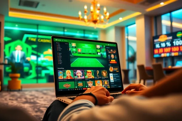 Experience the excitement of online gaming at ev88win.live with a modern casino interface showcasing vibrant elements.