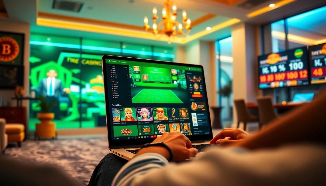 Experience the excitement of online gaming at ev88win.live with a modern casino interface showcasing vibrant elements.