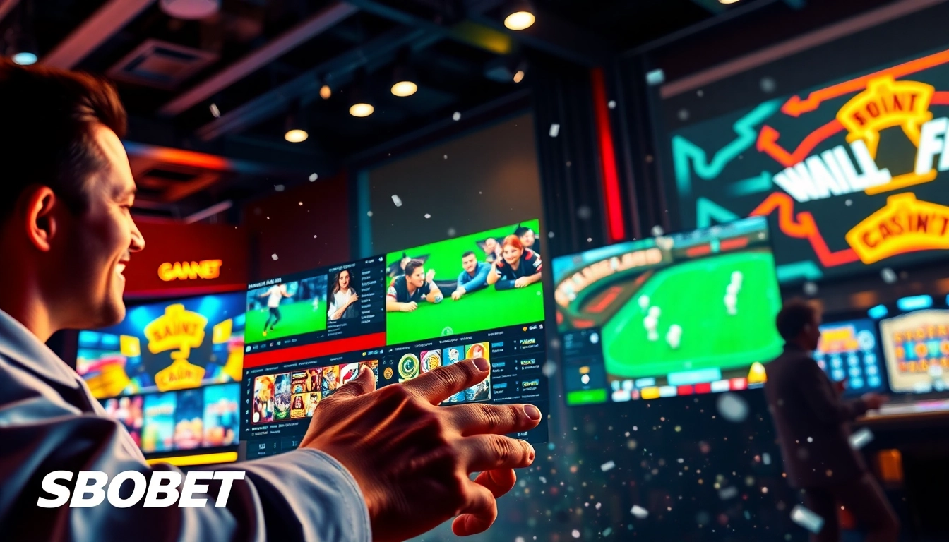 Exciting online gaming scene at sbobet.dance showcasing vibrant betting options and engaging atmosphere.